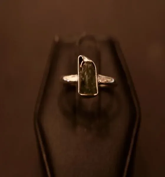 moldavite-ring